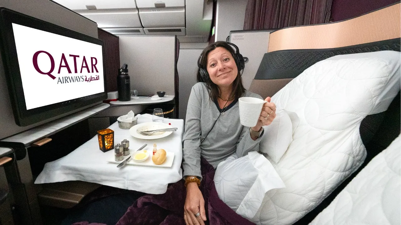 Qatar Airways Qsuite: LAX to DOH